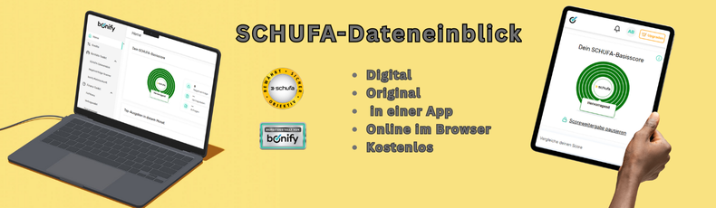 SCHUFA-Dateneinblick online kostenlos wie SCHUFA-Selbstauskunft